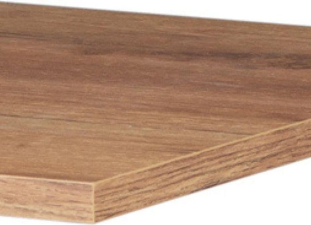 RODAN | Waschtischplatte - 40,6x46x1,6 cm - Braun - Hochwertige Laminatplatte - Wasserfest - Für Waschbecken