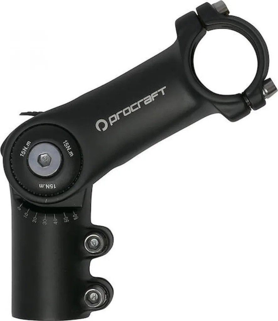 Potence vélo réglable Procraft Ahead AL noir 31,8 mm pour position droite