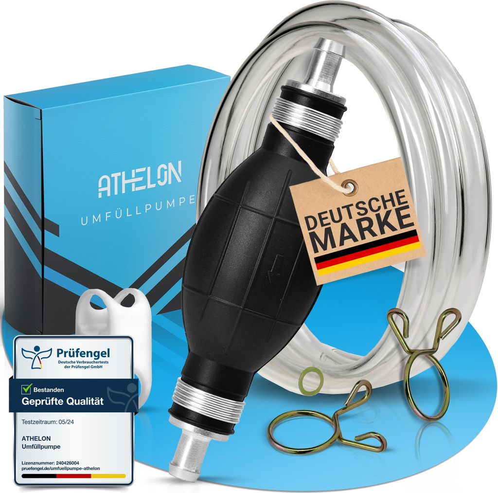 ATHELON® Handpumpe für Benzin, Diesel, Wasser & Öl - XL Produktbild 