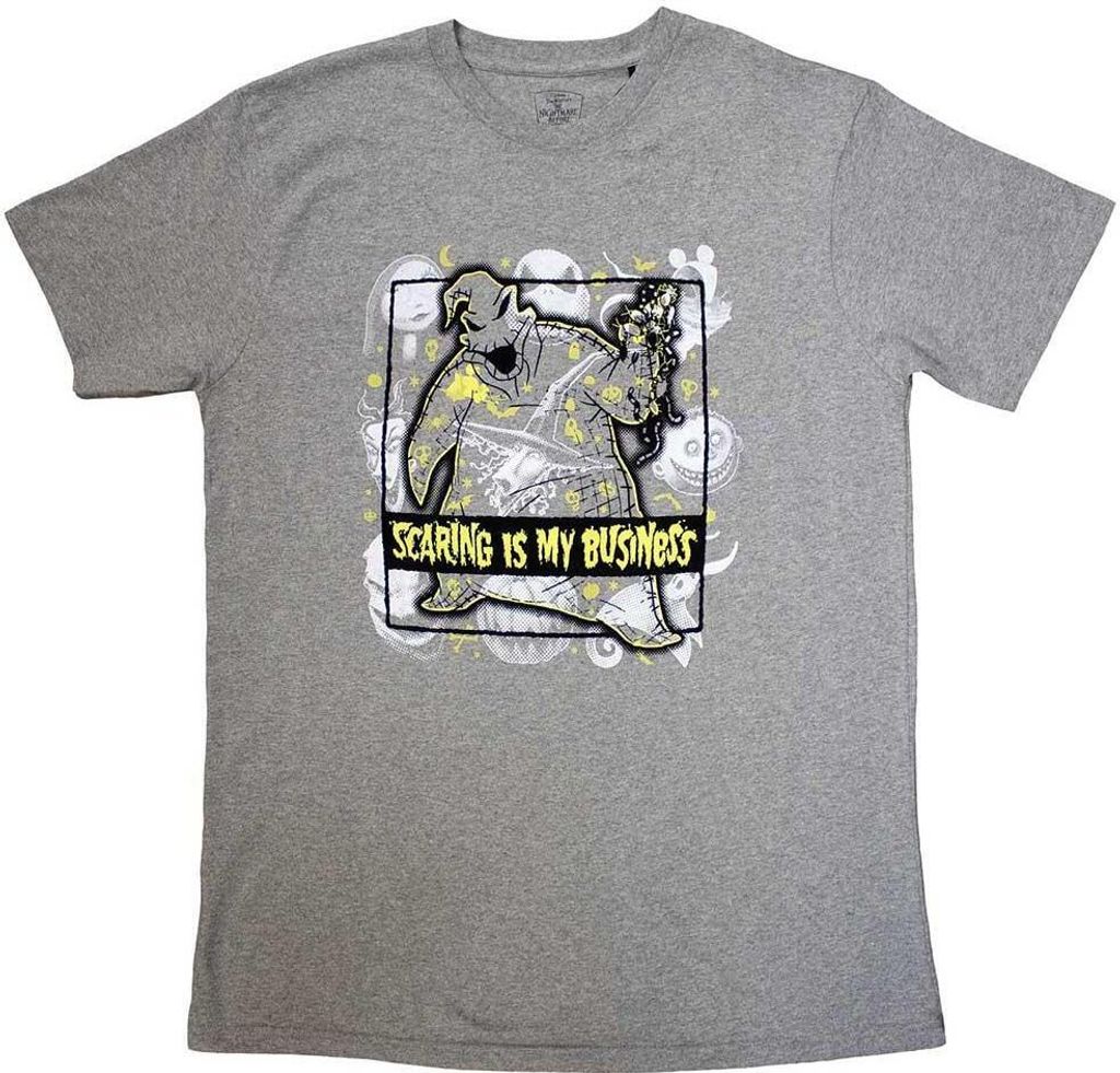 The Nightmare Before Christmas - "Scaring Is My Business" T-Shirt für Herren/Damen Uni RO11138 (L) (Grau)