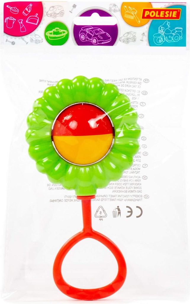Polesie 45577 Sonnenblumen-Rassel in einer Tasche Produktbild 