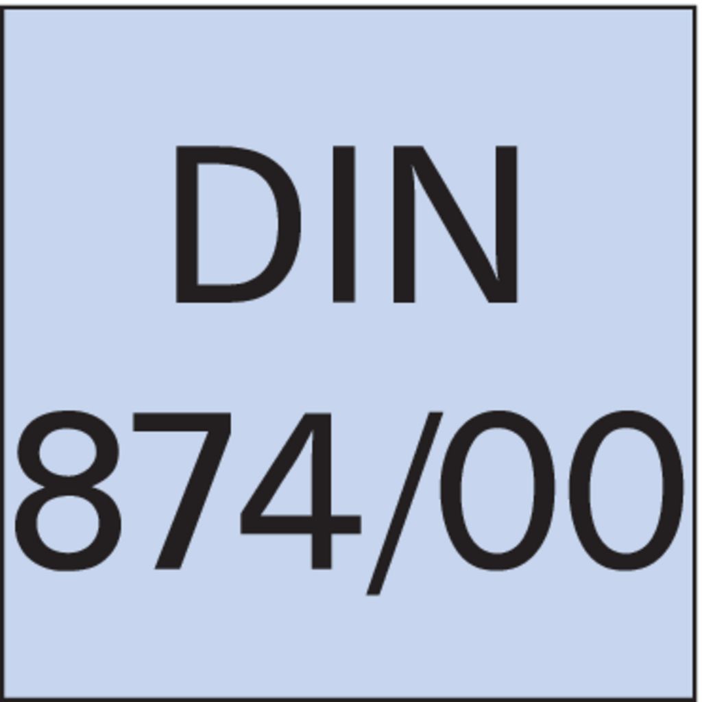 FORMAT Haarlineal DIN874/00 VA 100mm, Breite:nv, Länge:100 mm, Messbereich:nv, Genauigkeit:0,002 mm