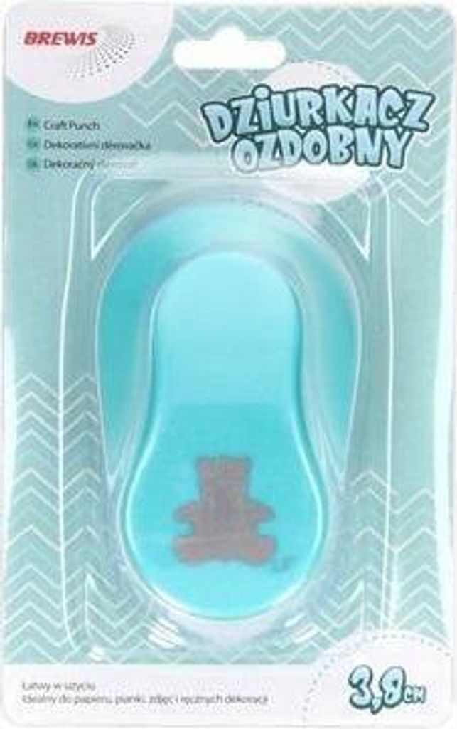 Dziurkacz ozdobny - Miś 3,8cm MIX