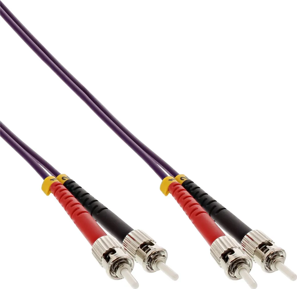 InLine 81555P Cavo Duplex LWL ST/ST OM4 50/125µm 0,5m | Alta Velocità