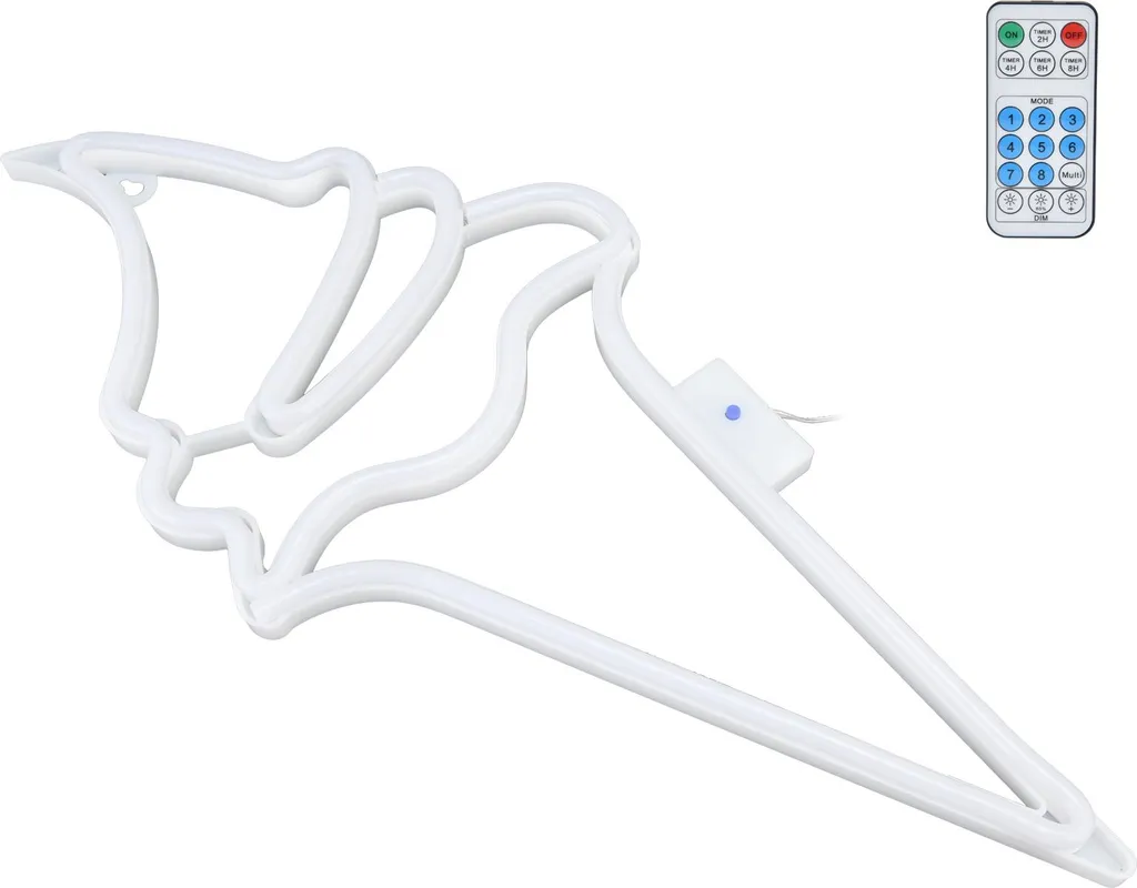 Décoration de Fête Lampe Néon Glace Bleue pour Ambiance Festive USB