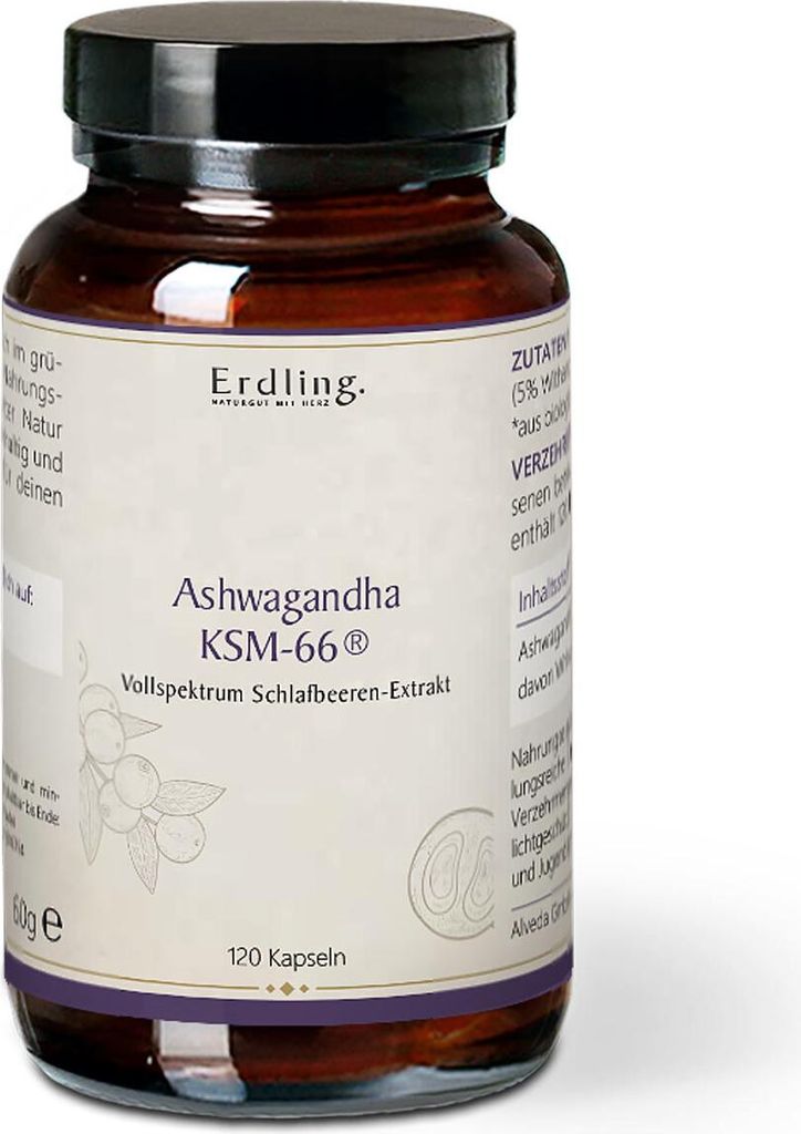 Ashwagandha KSM-66 vegan - 120 Kapseln