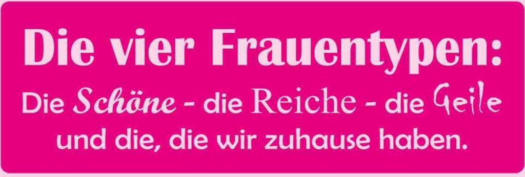 vianmo Holzschild 10x27 cm Die 4 Frauentypen Männer Frauen