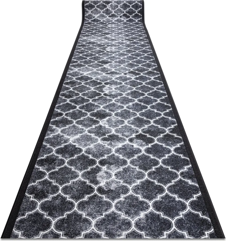 Tapis antidérapant CLOVER gris 67x270 cm - Évitez les chutes en couloir