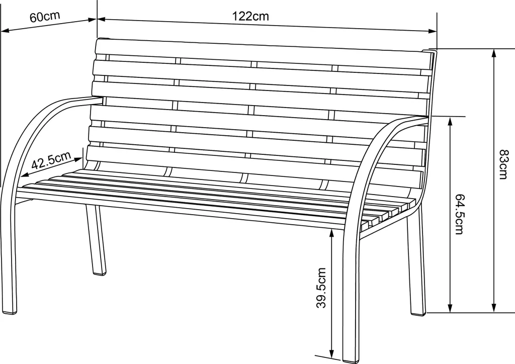 Panchina Moderna AXI Otis | Legno di Cedro per Terrazza e Balcone - 4