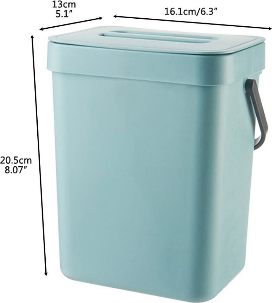 Kleine Küche Kompost Bin 3L Küche Abfall Bin Haushalt Countertop Container mit Deckel für Müll Komposter