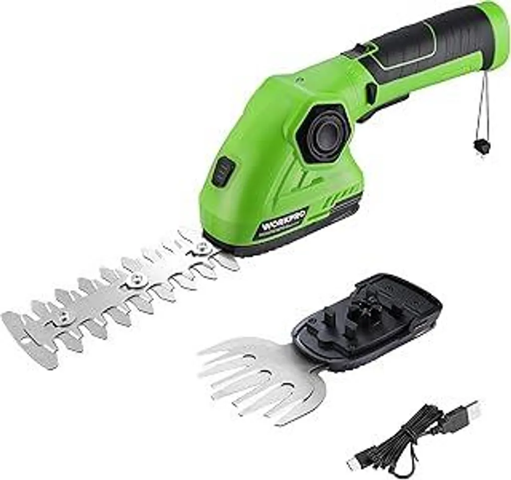 Cesoie per Erba e Arbusti a Batteria 7,2V | Forbici da Giardino Cordless