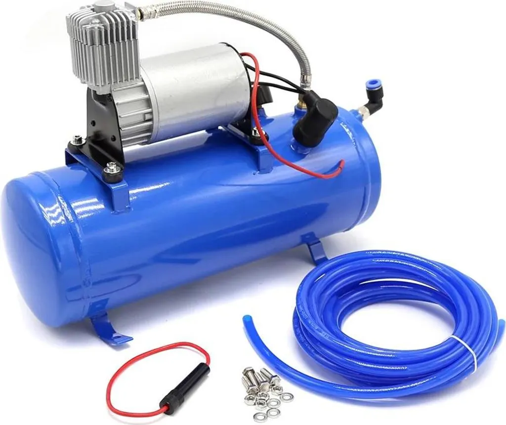 Kit système de compression 150 PSI 12V bleu pour véhicule tout-terrain