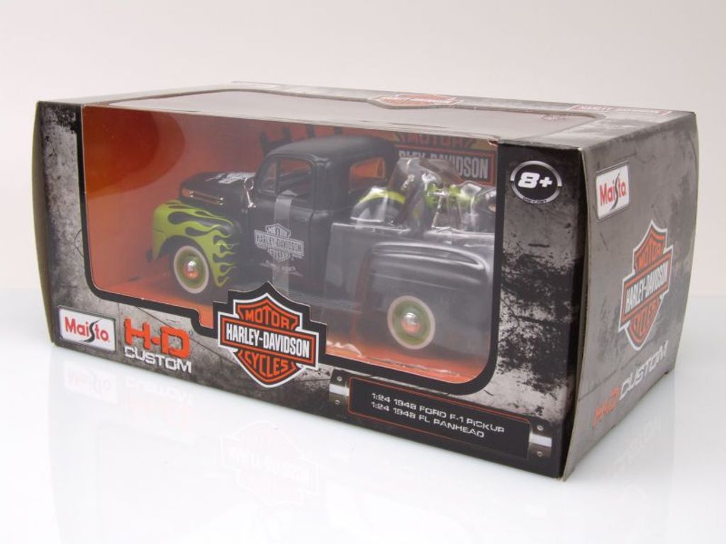 Maisto Ford F1 ´48 & Harley-Davidson WLA Flathead '42 1:24