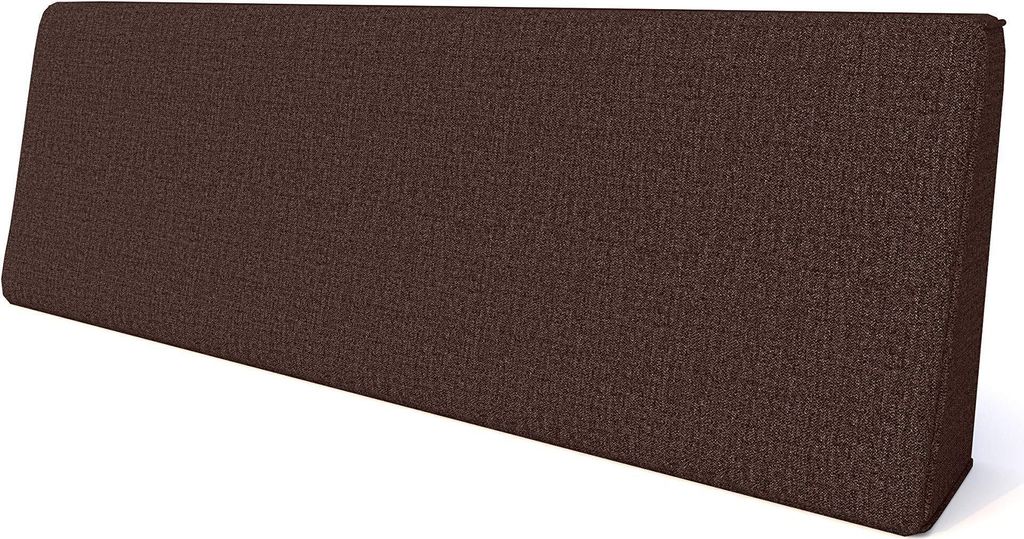 Pillows24 - Palettenkissen mit abnehmbarem Bezug - Seitenkissen | Polster für Europaletten 120x80 Sofa - Wasserfest - Outdoor/Indoor | Braun