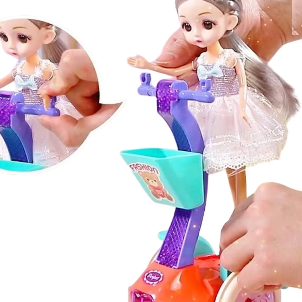 Jouet poupée interactive bébé cavalier avec effets de lumière et sons