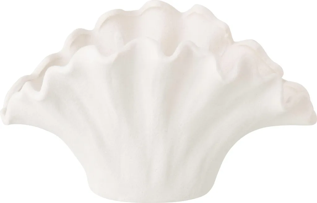Vase Soliflore Porcelaine Blanche J-Line pour Décoration de Table Chic