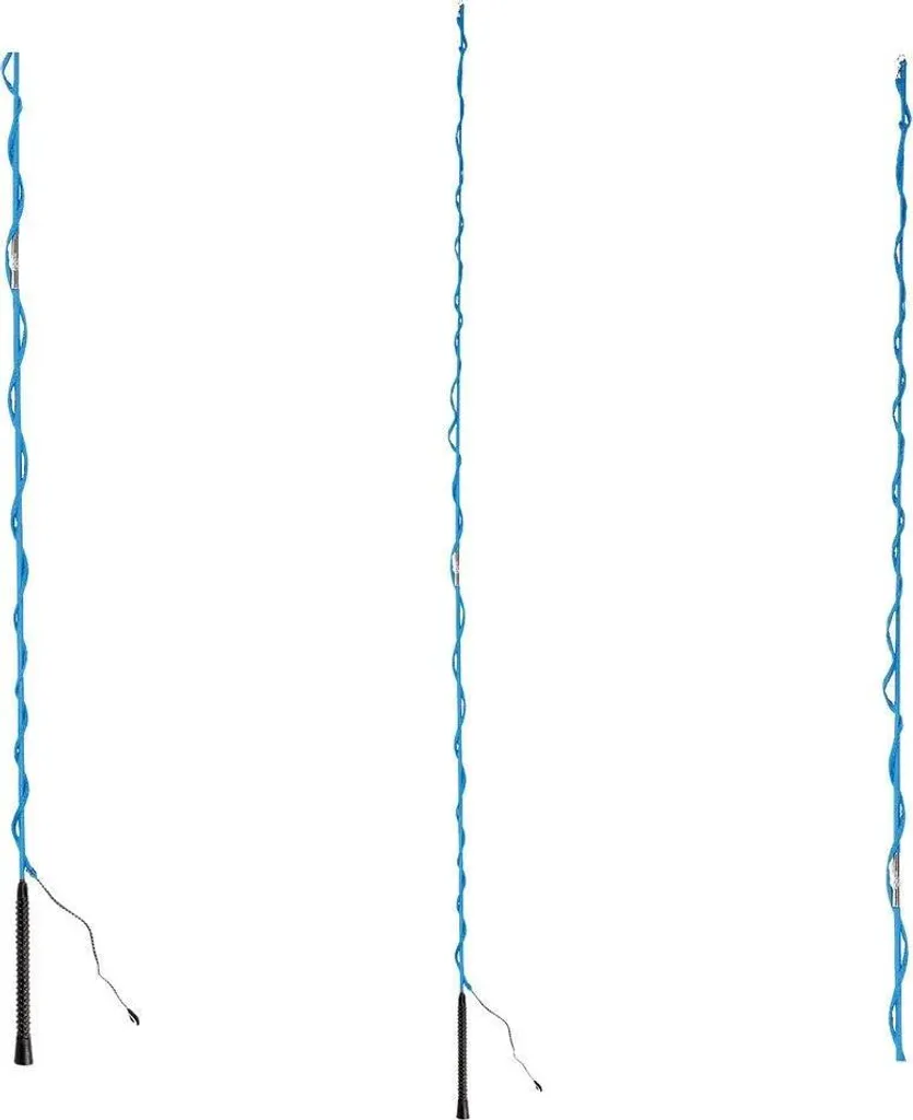 Fouet 180 cm en 2 Parties Argent Waldhausen avec Poignée Ergonomique