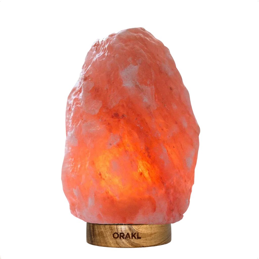 Orakl - Dimmbare Salzlampe Aura - 8-10 KG - 100% Salz - Salzkristall-Lampe - Salzstein