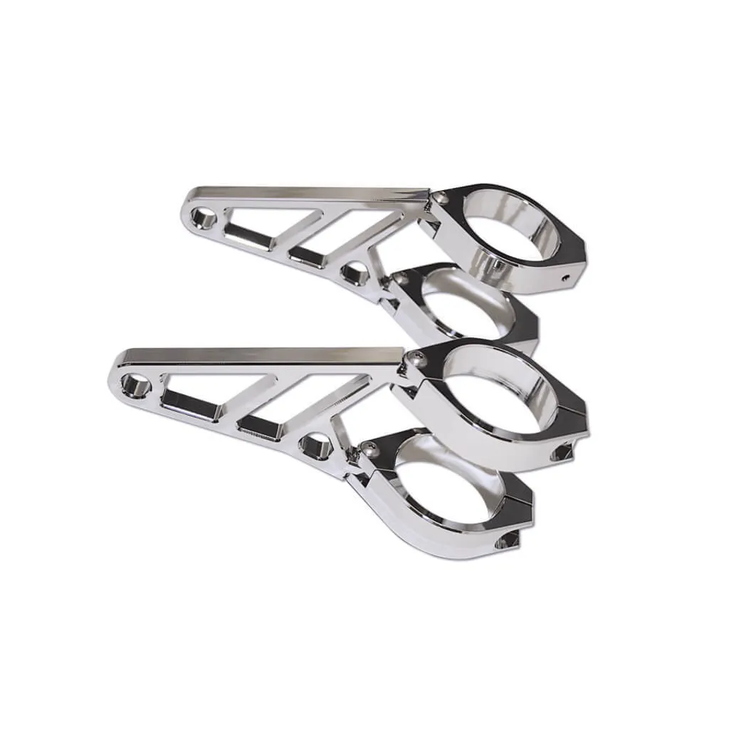 Supports de phare moto pour Cafe Racer et Scrambler en alu CNC 42-43mm