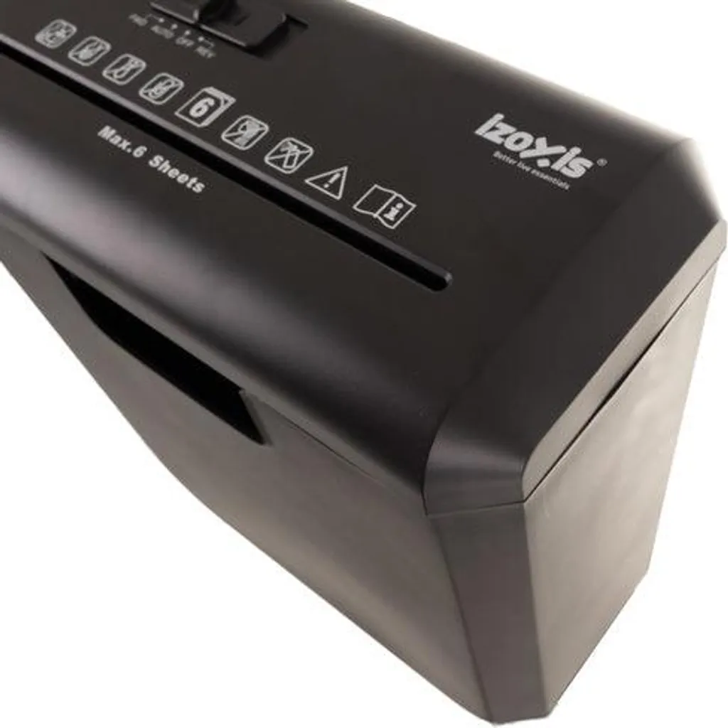 Destructeur de documents P-2 automatique compact avec bac de 10L - 4