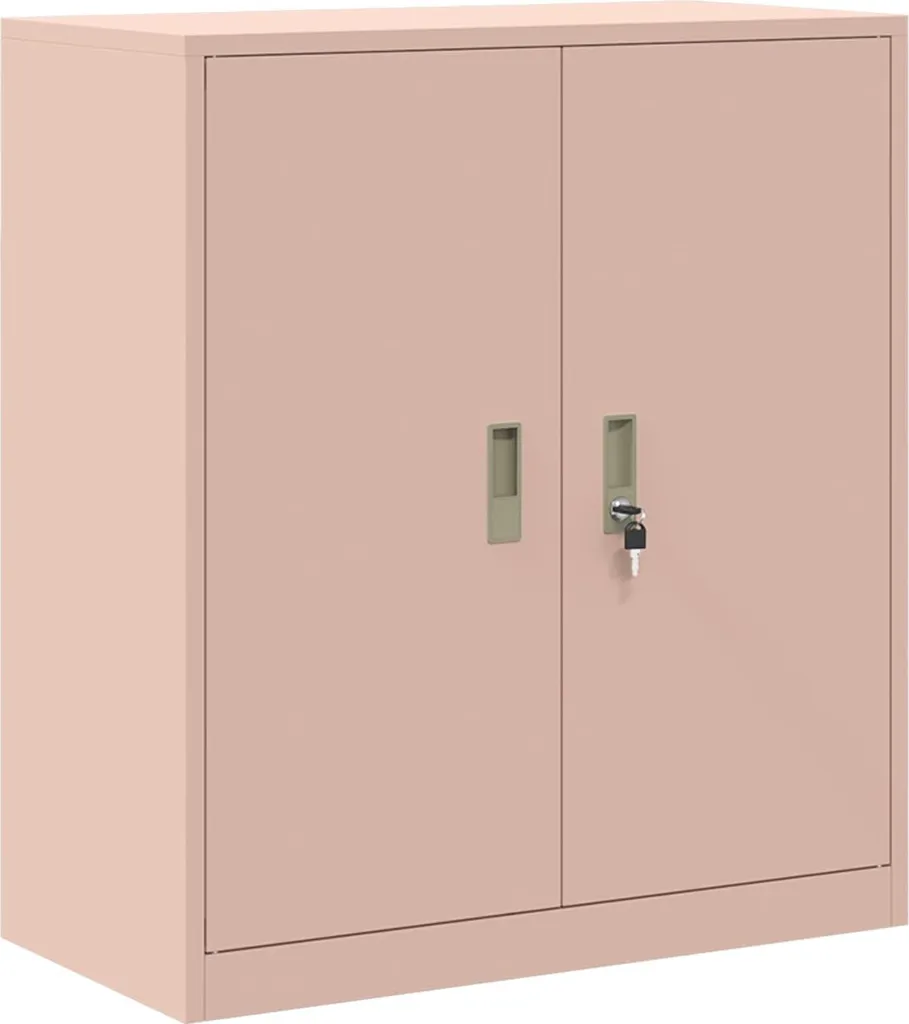 Armadio Rosa Acciaio vidaXL 80x40x90 cm | Design Industriale Chic