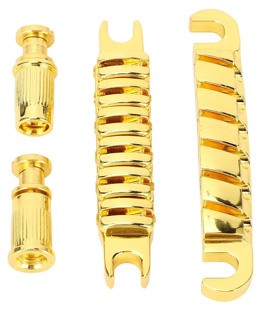 Corrigez l'intonation de votre guitare avec ce chevalet réglable Gold