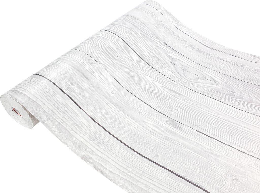 Klebefolie Möbel 45x100 cm - Graue Holzbretter - Selbstklebende Möbelfolie im Deko-Stil - Klebefolie für Möbel ideal für Küche, Bad und DIY P...