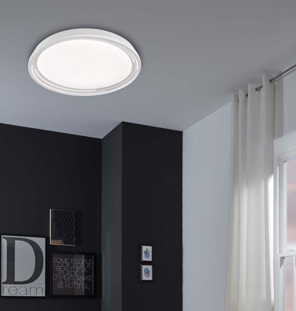 Fischer & Honsel Dua LED Deckenlampe 52cm 32W warmweiss dimmbar weiß 20808