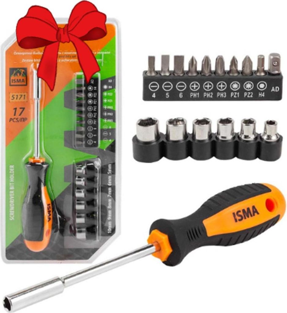 Universal-Schraubendreher-Bit-Set 17-tlg. - als Geschenk