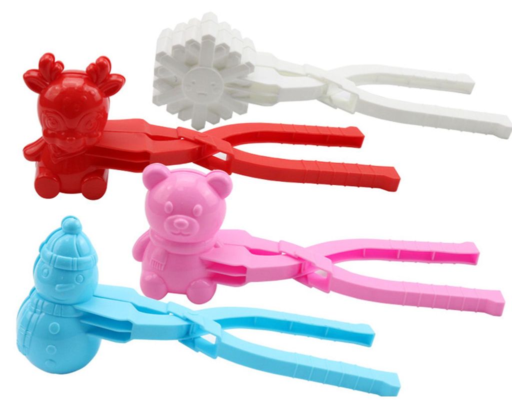 1 Set Schneeballklammern, kältebeständig, mit Cartoon-Motiven, für Kinder, ideal für den Winter.