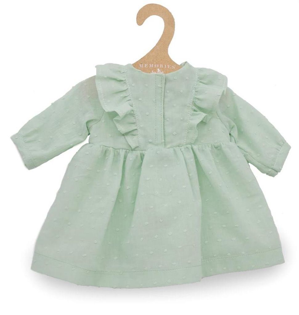 Asi Puppenkleidung langärmliges Kleid mint - Puppenkleid Outfit