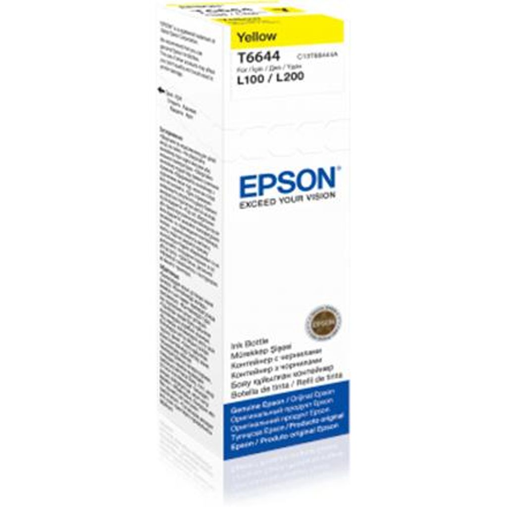 Epson Tinte yellow T 664 70 ml               T 6644 Produktbild 