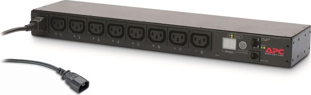 Apc Rack Pdu, Switched, 1U, 12A/208V, 10A/230V, (8)C13 Immagine del prodotto 