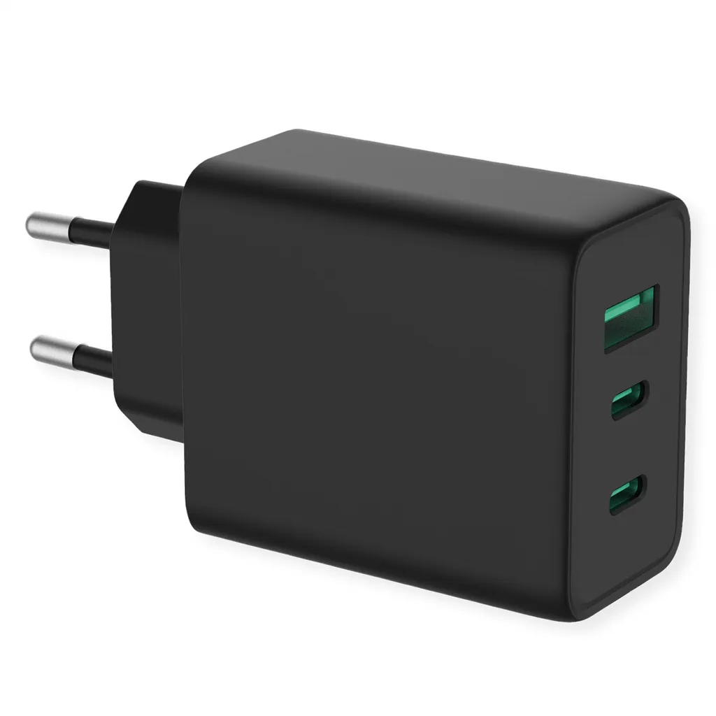 Chargeur secteur 65W Technologie GaN avec triple port USB-C et USB-A
