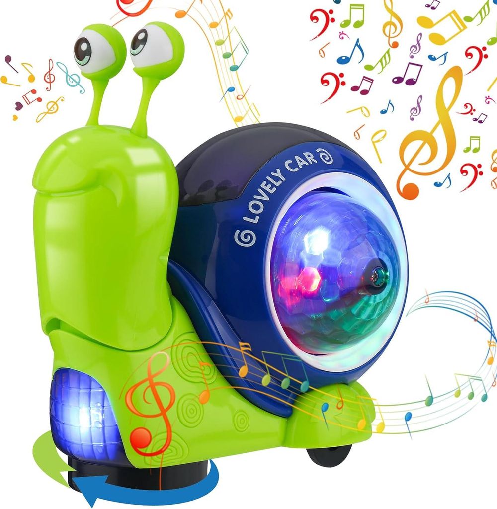 Muziekspeelgoed voor baby's, muzikale slak speelgoed met Productafbeelding 