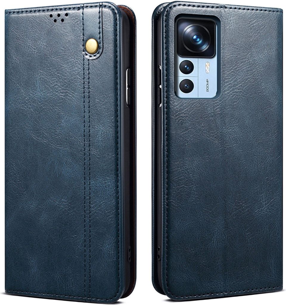 Xiaomi 12T Pro Hülle, Leder Flip Brieftasche Schutzhülle Produktbild 