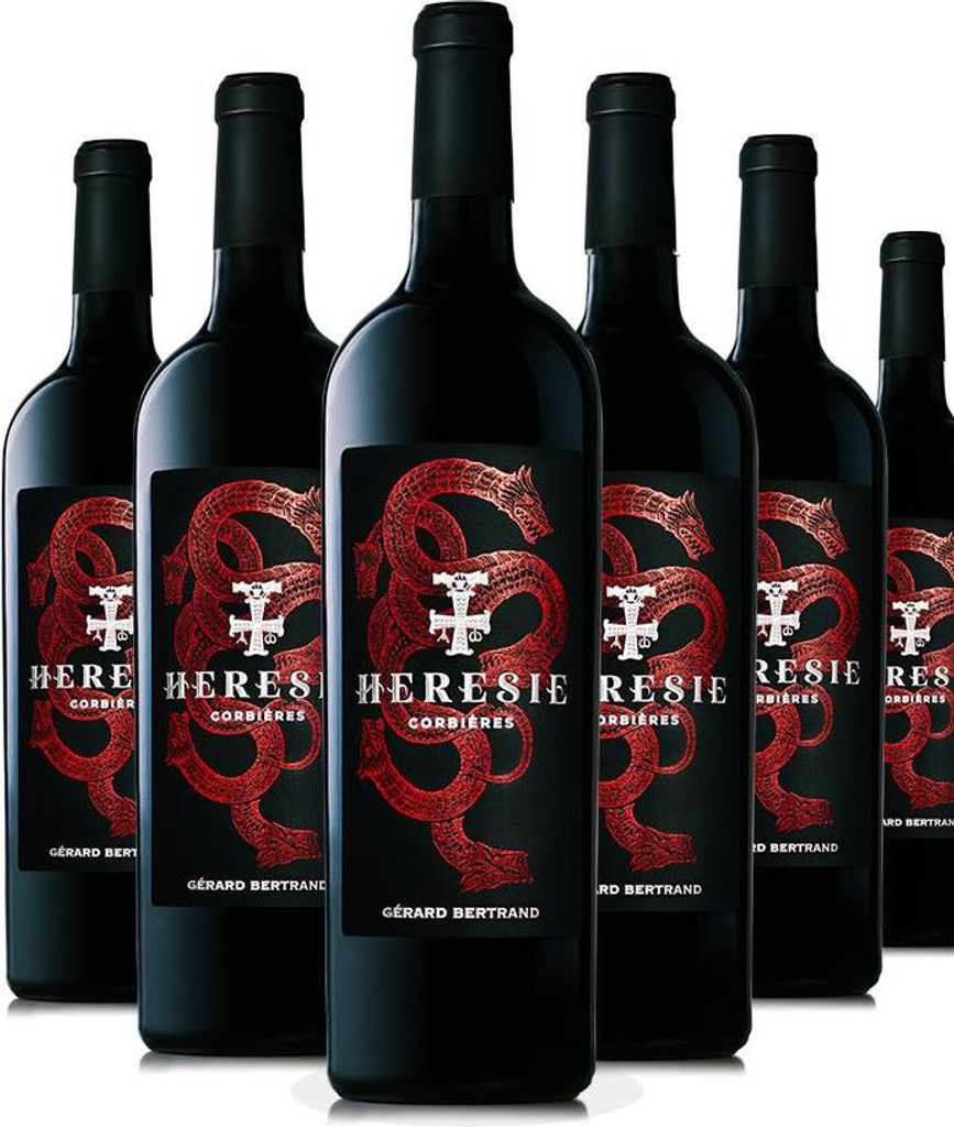 Hérésie vin rouge corbières 2022 Lot 6 Bouteilles 75cl