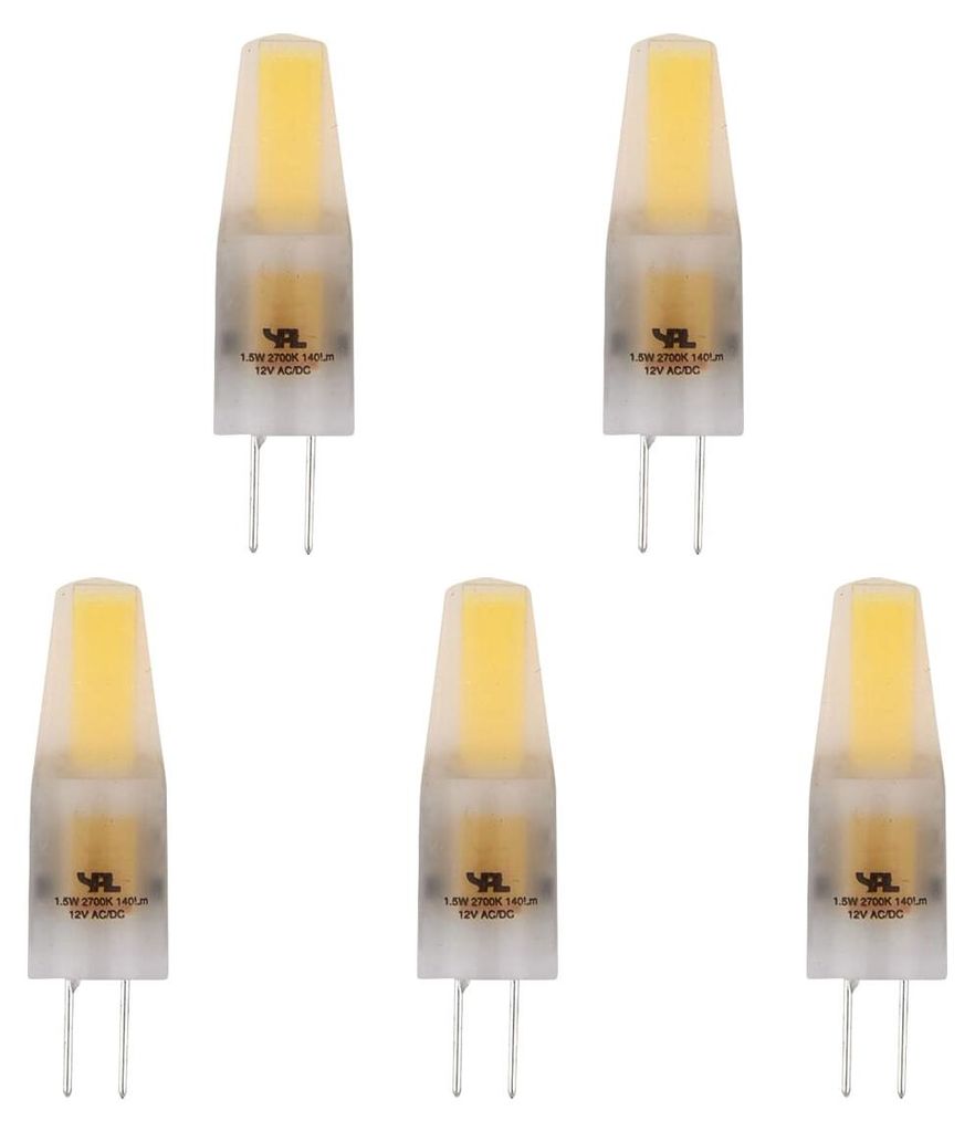 SPL G4 LED Stecklampe T10 1,5W 140lm Warmweiß Dimmbar Mattiert 5 Stück