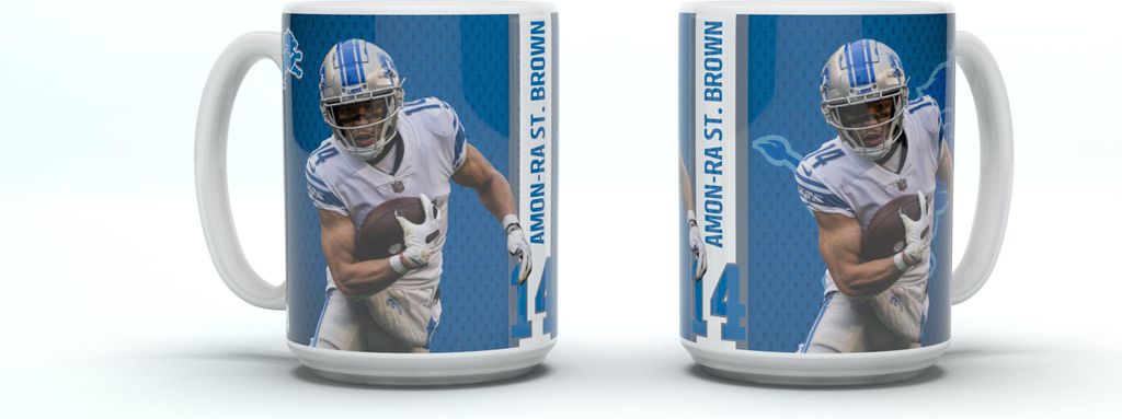 Detroit Lions Jumbo Mug Motion "ST. BROWN"