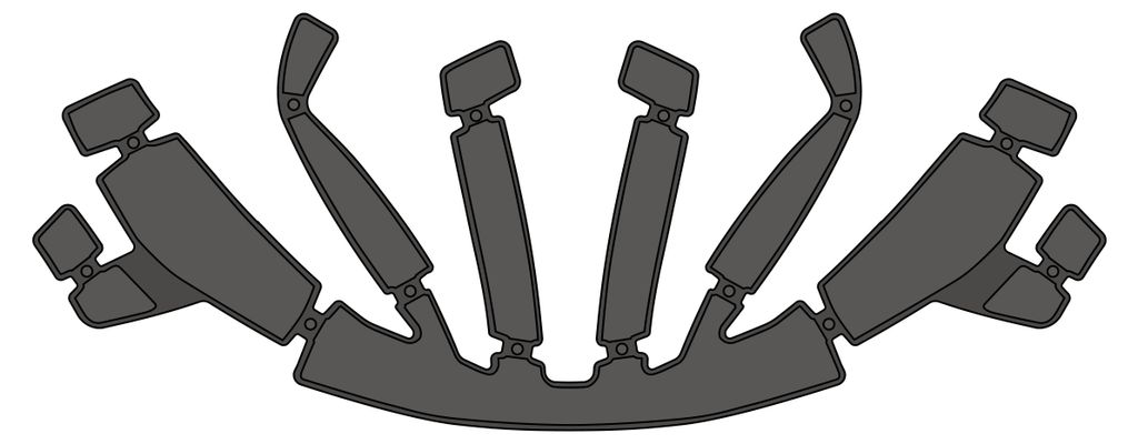 iXS Innenpolster Trigger FF Mips , M/L Produktbild 