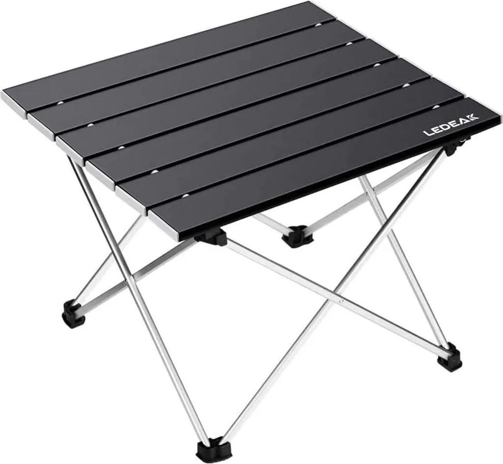 Table de camping pour randonnée et barbecue extérieur, format compact