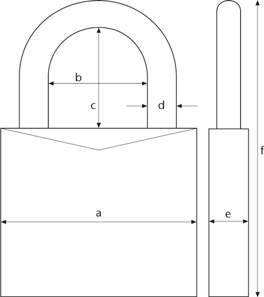 ABUS Zylindervorhangschloss 64TI/30HB60 Produktbild 