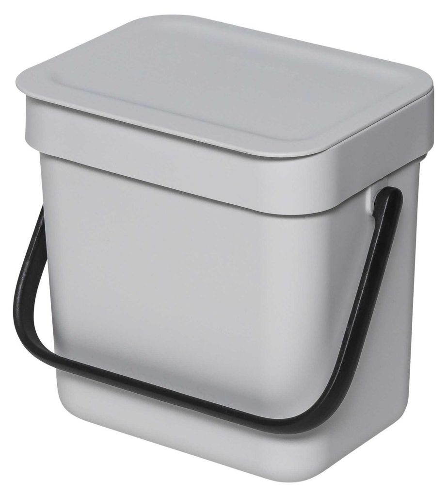 Brabantia Sort & Go Abfallbehäl. Light Grey 3 L Produktbild 
