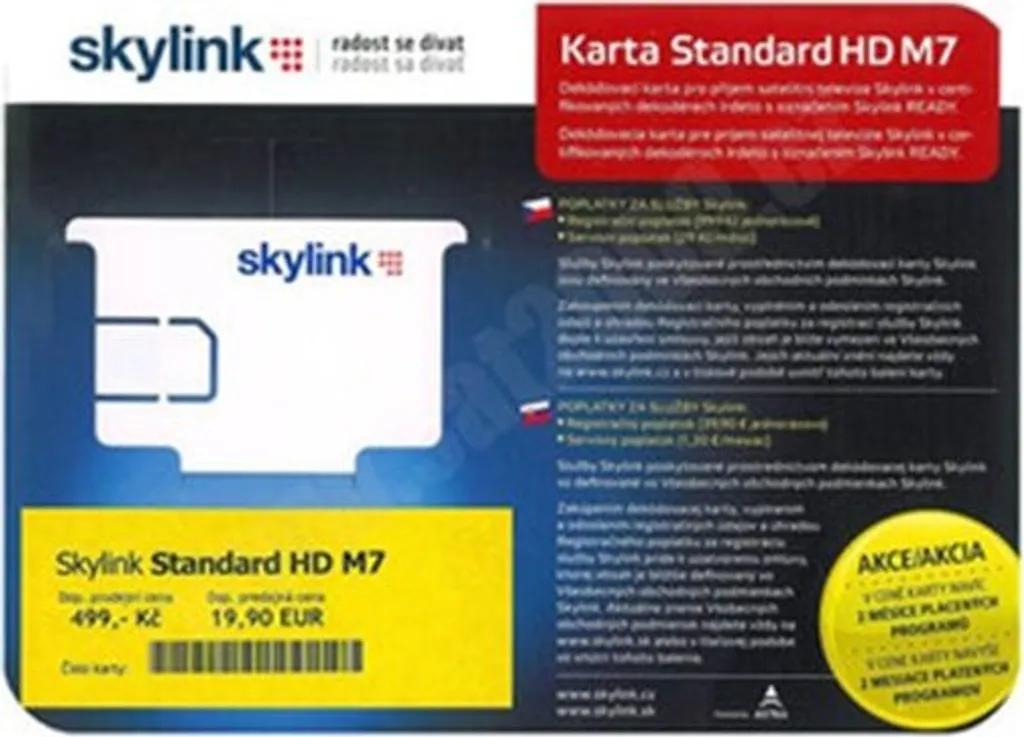 Karta Skylink Irdeto M7 HD - Scheda Professionale TV Satellitare - 2