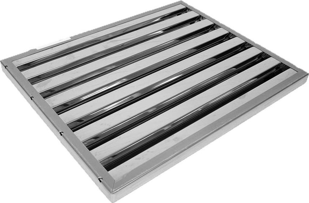 AllSpares Flammschutzfilter/Lamellenfilter für Dunstabzugshauben für Horeca (500x400x25mm)