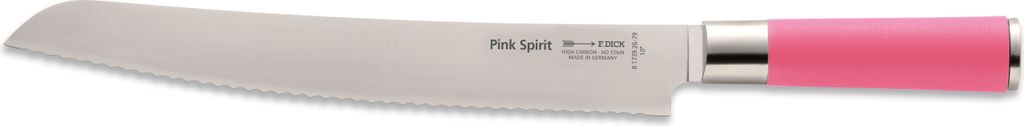 F. DICK Pink Spirit Brotmesser Klinge 26cm Küchenmesser Wellenschliff Griff pink