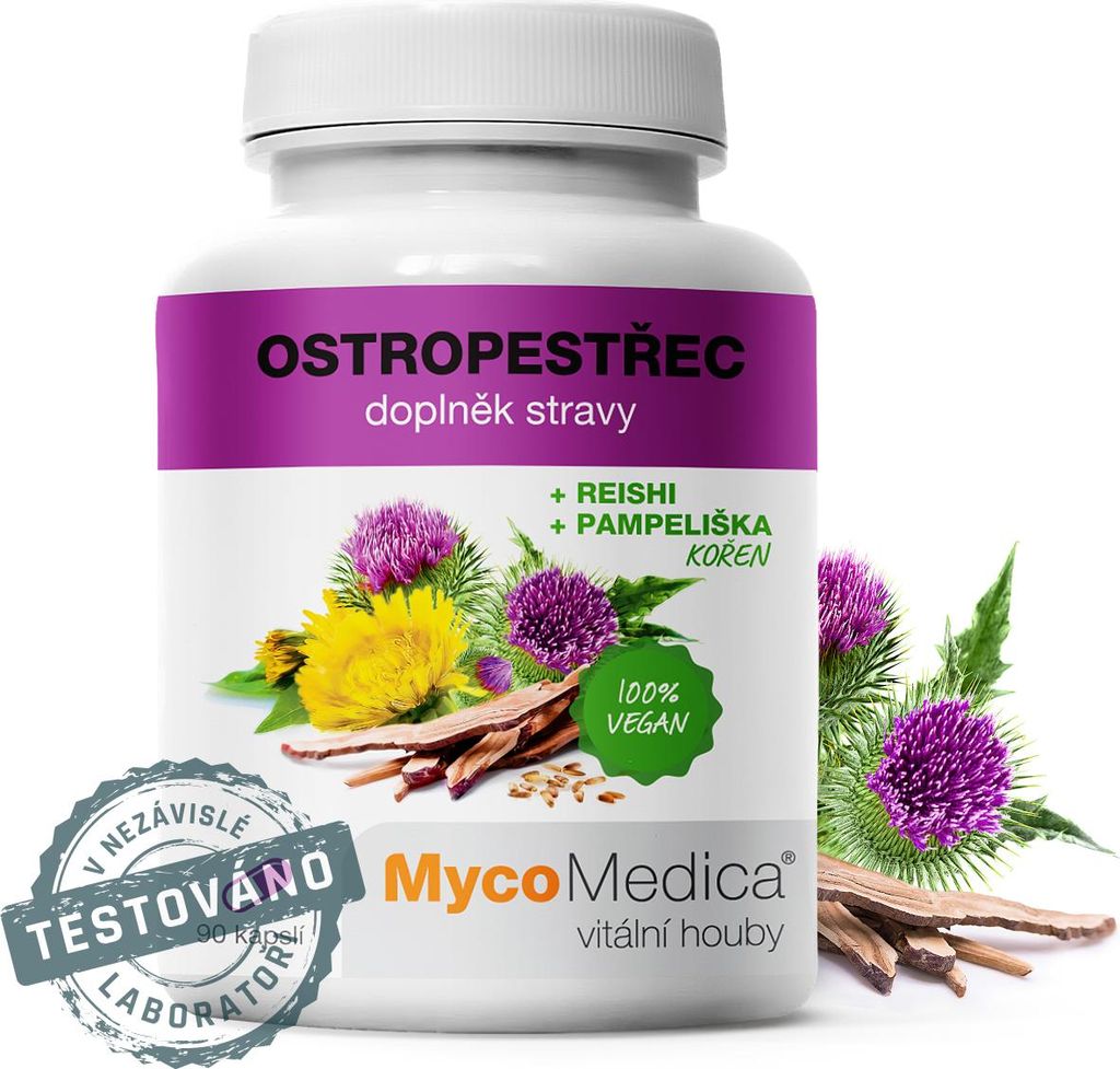 Mycomedica Ostropestřec 90 kapslí Obrázek produktu 