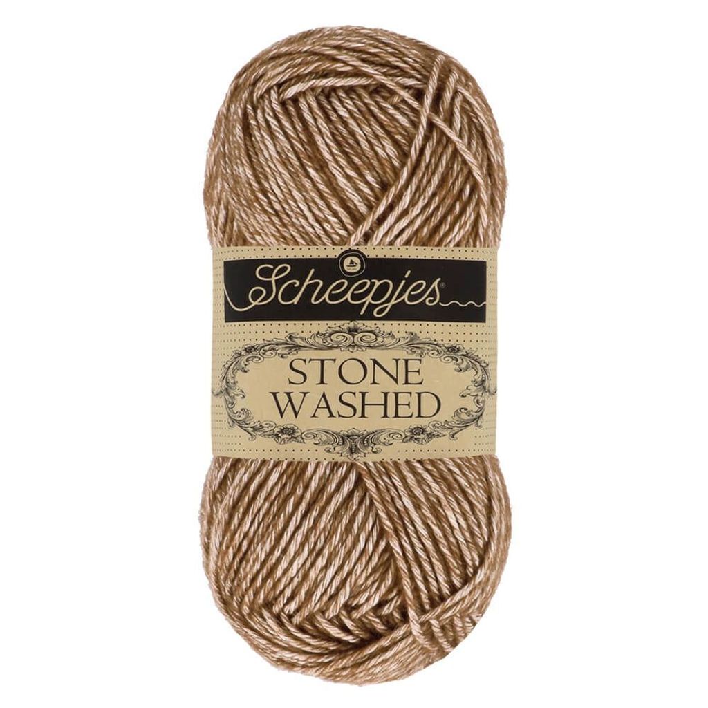 Scheepjes Stone Washed 50g (822) Brown Agate Produktbild 
