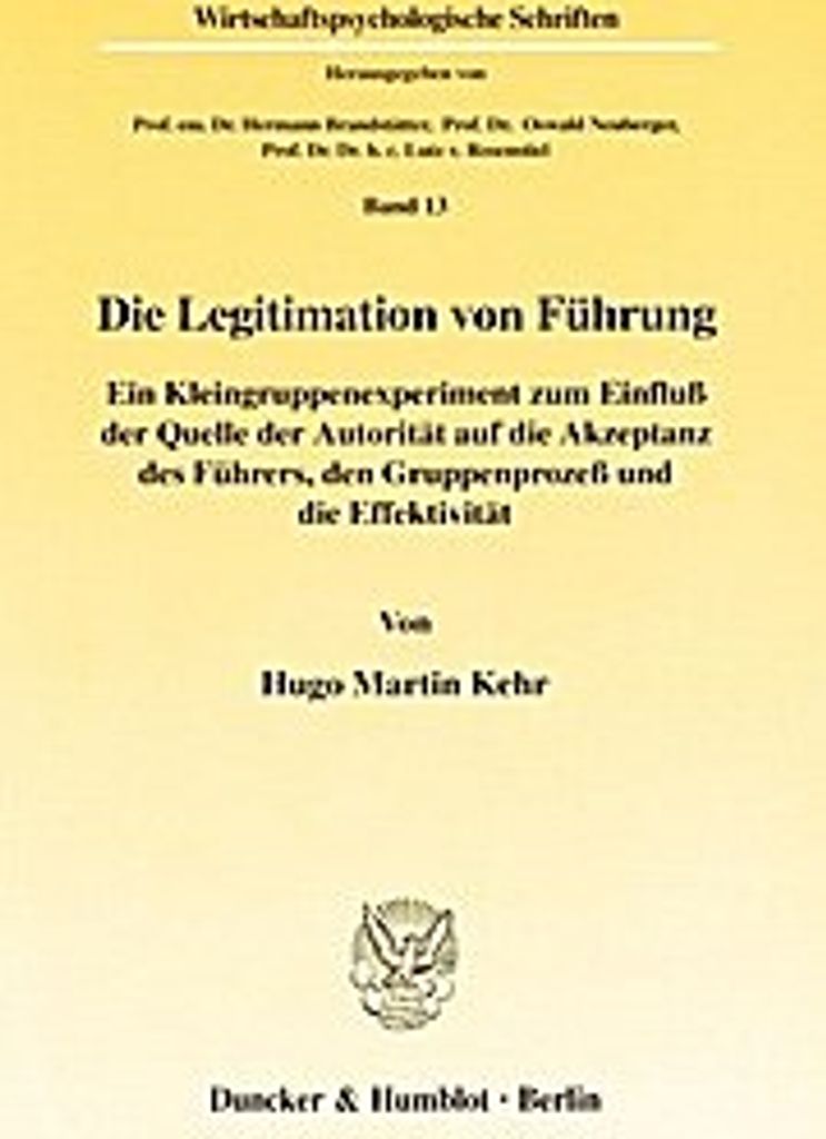 Die Legitimation von Führung.