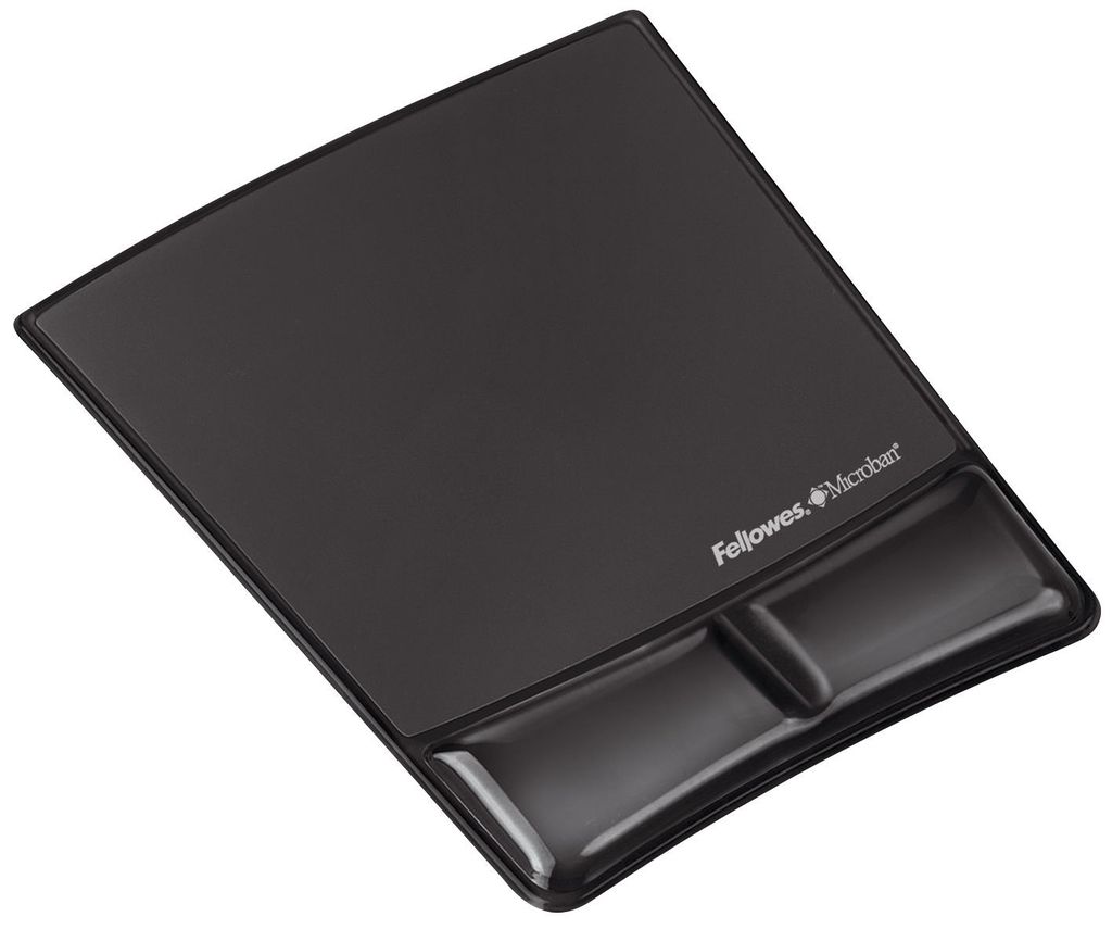 Fellowes Handgelenkauflage Health V Crystals schwarz mit Maus Pad